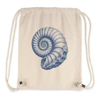 Ammonit Fossil Urzeit Meer Vintage Kunst - Stanley/Stella recycelter Gym Bag - Naturweiß - Vorne