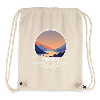 Freedom - Mountains and Water - Stanley/Stella Recycled Gym Bag - natural - Front