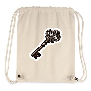 Schlüssel / Schloss / verschlossen / Sicherheit - Stanley/Stella recycelter Gym Bag - Naturweiß - Vorne