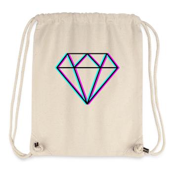 Diamant - Neonfarben Design - Stanley/Stella recycelter Gym Bag - Naturweiß - Vorne