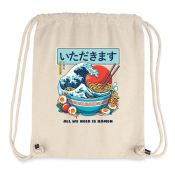 Ramen Kanagawa Köstlich - Stanley/Stella recycelter Gym Bag - Naturweiß - Vorne