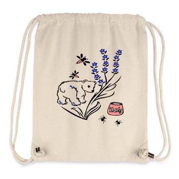 Bear Bees Honey - Stanley/Stella Recycled Gym Bag - natural - Front