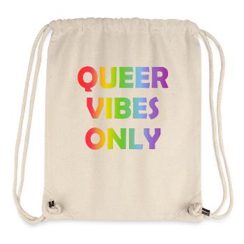 Queer Vibes uniquement - Sac à cordon recyclé Stanley/Stella - blanc naturel - Devant