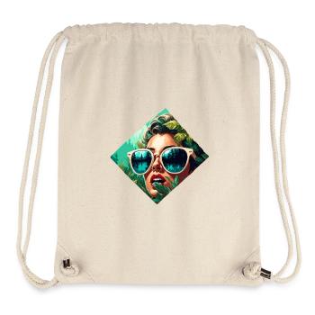 Rockabilly / Pin-up Girl / Girl Power / 50s - Stanley/Stella Recycled Gym Bag - natural - Front