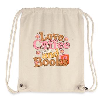 Love coffee and books - Stanley/Stella Recycled Gym Bag - natural - Front