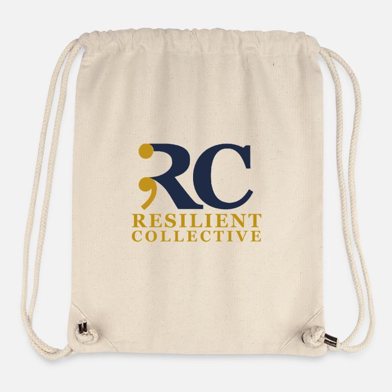 Widerstandsfähiges Kollektiv-Emblem - Stanley/Stella recycelter Gym Bag - Naturweiß