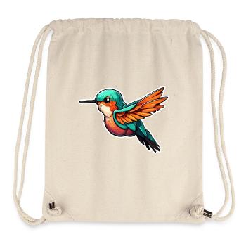 Hummingbird / Bird / Animal / Flying / Wings / Feathers - Stanley/Stella Recycled Gym Bag - natural - Front