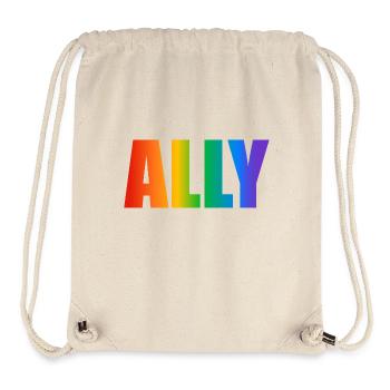 Gay Pride Verbündeter - Stanley/Stella recycelter Gym Bag - Naturweiß - Vorne