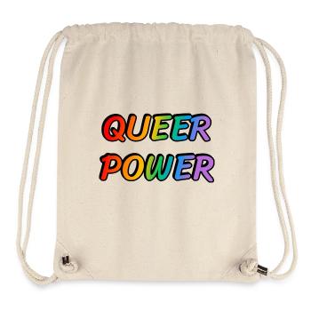 Pouvoir queer - Sac à cordon recyclé Stanley/Stella - blanc naturel - Devant