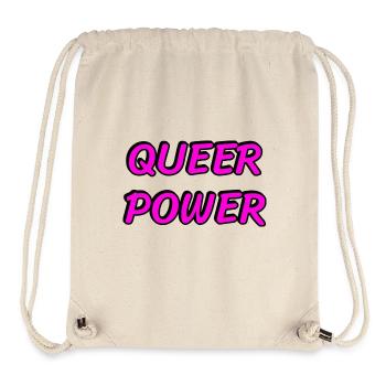 Pouvoir queer - Sac à cordon recyclé Stanley/Stella - blanc naturel - Devant
