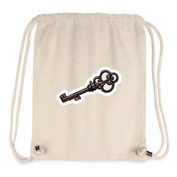 Schlüssel / Schloss / verschlossen / Sicherheit - Stanley/Stella recycelter Gym Bag - Naturweiß - Vorne