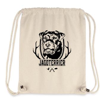 Jagdterrier rauhaar Jagdhund Hunde Hund Wilsigns - Stanley/Stella recycelter Gym Bag - Naturweiß - Vorne
