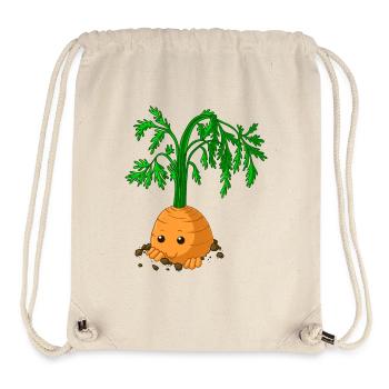Carotte de caricature timide - Sac à cordon recyclé Stanley/Stella - blanc naturel - Devant