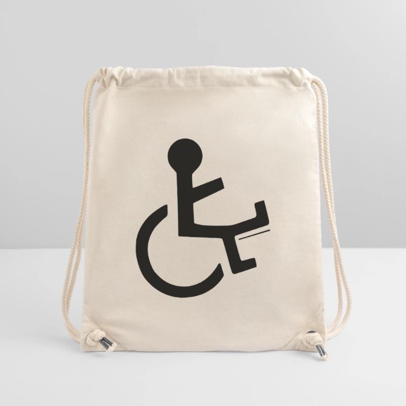 Rollstuhlfahrer mit gebrochenem Bein # Stanley/Stella recycelter Gym Bag