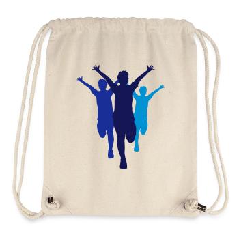 3 laeufer rennen schnell marathon marathonlauf - Stanley/Stella recycelter Gym Bag - Naturweiß - Vorne