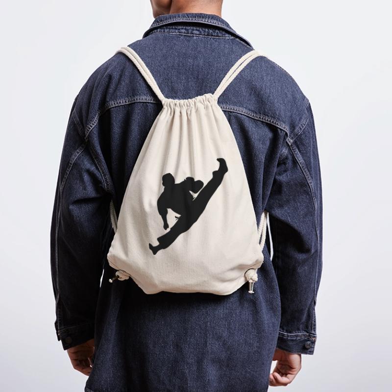 Jumpkick Geri Kick Karate oder Teakwondo Stanley/Stella recycelter Gym Bag