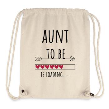 Aunt to bebecoming aunt announcement gift - Stanley/Stella Recycled Gym Bag - natural - Front