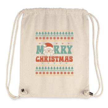 Hässlicher Weihnachtspullover - Stanley/Stella recycelter Gym Bag - Naturweiß - Vorne