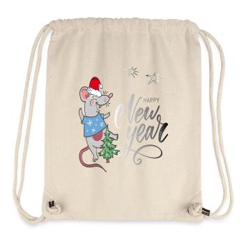happy new year - Stanley/Stella recycelter Gym Bag - Naturweiß - Vorne