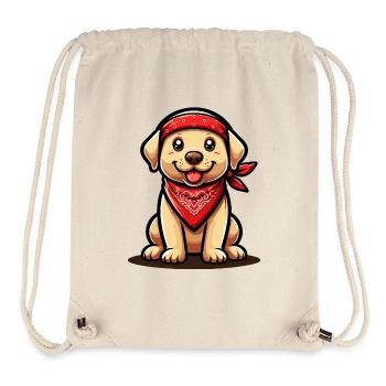 Niedlicher Hund: Liebenswertes Haustier - Stanley/Stella recycelter Gym Bag - Naturweiß - Vorne