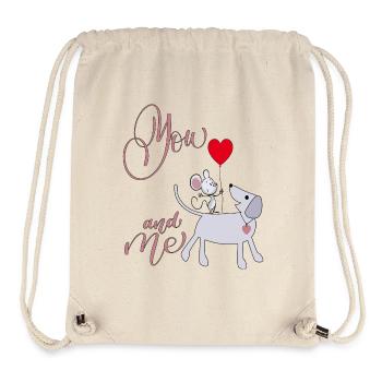 You and Me in Love - Stanley/Stella recycelter Gym Bag - Naturweiß - Vorne