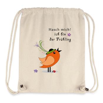 Hash me, I'm the spring sparrow - Stanley/Stella Recycled Gym Bag - natural - Front