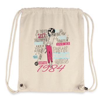 Jahrgang 1984 Geschenk Geburtstag 1984 Mädchen 1984 - Stanley/Stella recycelter Gym Bag - Naturweiß - Vorne