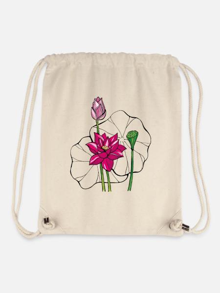 Nénuphar - Sac à cordon recyclé Stanley/Stella - blanc naturel