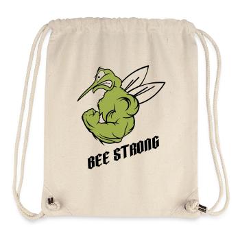 forte abeille moustique - Sac à cordon recyclé Stanley/Stella - blanc naturel - Devant