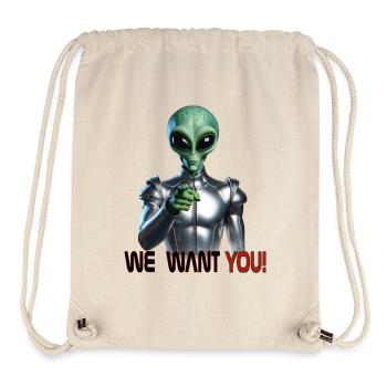 Alien recruitement - Stanley/Stella Recycled Gym Bag - natural - Front