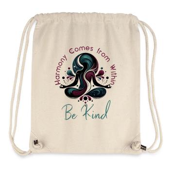 Harmony and Kindness - Stanley/Stella Recycled Gym Bag - natural - Front