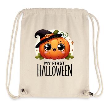 My First Halloween - Cute Pumpkin - Stanley/Stella recycelter Gym Bag - Naturweiß - Vorne