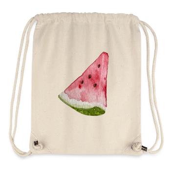 Tranche de pastèque - Sac à cordon recyclé Stanley/Stella - blanc naturel - Devant