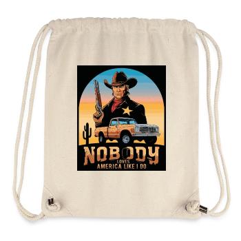 Texas Sheriff - Stanley/Stella recycelter Gym Bag - Naturweiß - Vorne