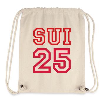 SUISSE Switzerland 2025 - Stanley/Stella Recycled Gym Bag - natural - Front