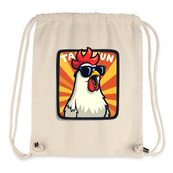 TALAHUHN Talahon Lustig Spruch Meme Deutschrap Rap - Stanley/Stella recycelter Gym Bag - Naturweiß - Vorne