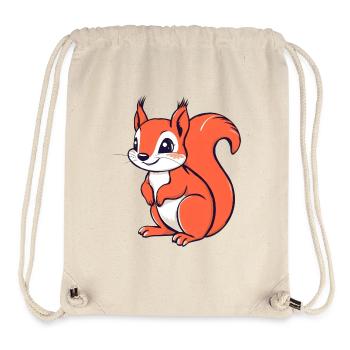 Süßes kleines Eichhörnchen - Stanley/Stella recycelter Gym Bag - Naturweiß - Vorne