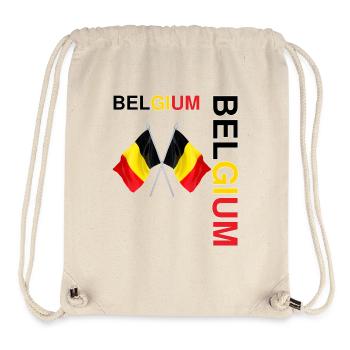 BELGIUM team supporter football - Sac à cordon recyclé Stanley/Stella - blanc naturel - Devant