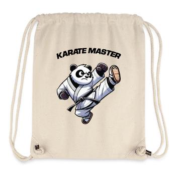 pandabär karate - Stanley/Stella recycelter Gym Bag - Naturweiß - Vorne