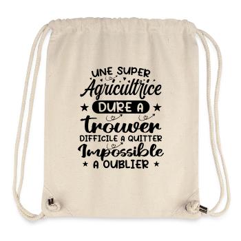 A Super Farmer - Farmer Gift - Stanley/Stella Recycled Gym Bag - natural - Front