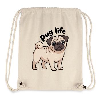 Adorable Pug Life Funny Dog Lover - Stanley/Stella Recycled Gym Bag - natural - Front