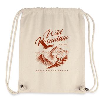 Wild Mountains & Eagles – Vintage Outdoor - Stanley/Stella Recycled Gym Bag - natural - Front