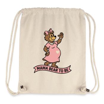 Mama Bär zu werden – Ribbon Bump T-Shirt - Stanley/Stella recycelter Gym Bag - Naturweiß - Vorne