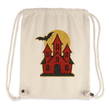 Glitzerndes Halloween Schloss - Stanley/Stella recycelter Gym Bag - Naturweiß - Vorne