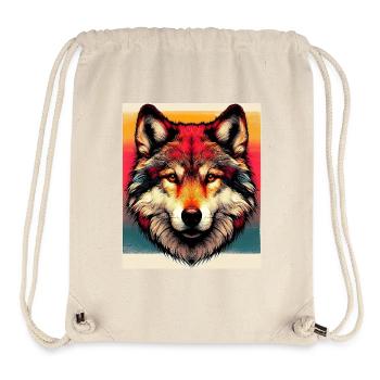 Wolf - Stanley/Stella Recycled Gym Bag - natural - Front