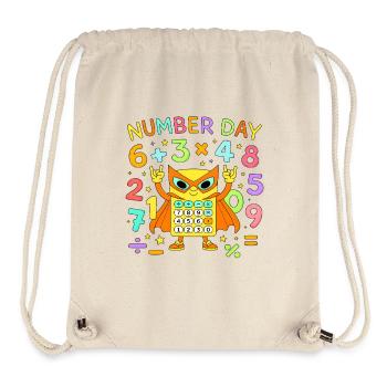 Number Day Math Cat Calculator Hero - Stanley/Stella Recycled Gym Bag - natural - Front