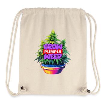 Grow Pumpui Weed - Stanley/Stella recycelter Gym Bag - Naturweiß - Vorne