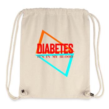 Diabetes liegt in meinem Blut - Stanley/Stella recycelter Gym Bag - Naturweiß - Vorne