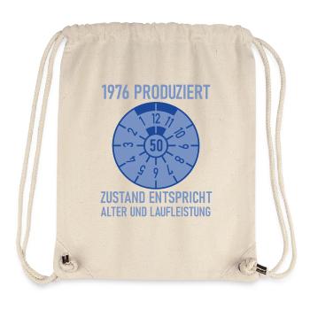 1976 Geboren 50. Geburtstag Auto Tuning - Stanley/Stella recycelter Gym Bag - Naturweiß - Vorne