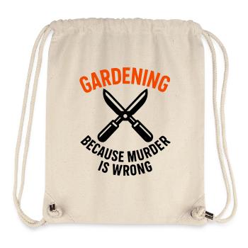 Gartenschnittscheren Anti-Stress-Humor - Stanley/Stella recycelter Gym Bag - Naturweiß - Vorne